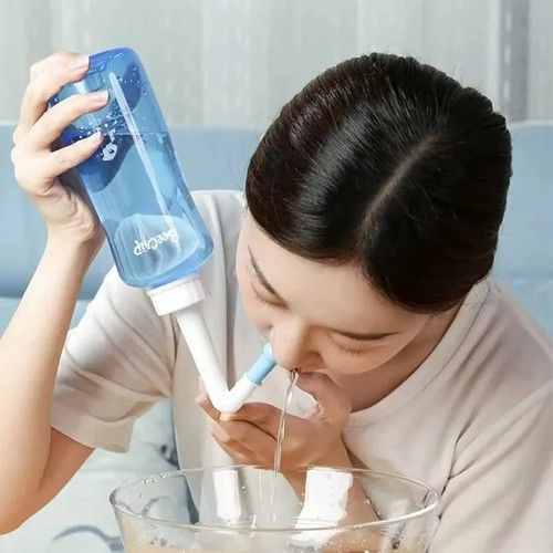 300ml Neti Pot Sinus Rinse Bottle | Nasal Irrigation Kit Nose Wash Cleaner UK