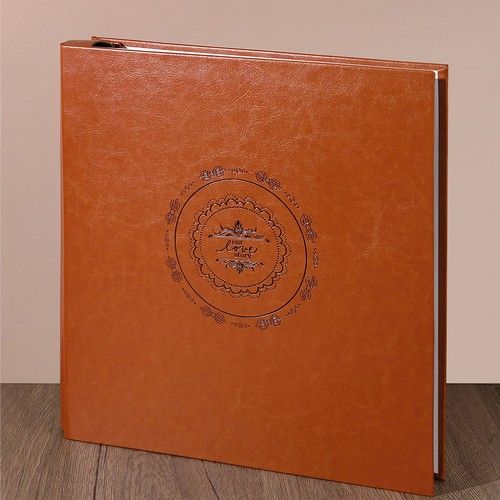 500 Photos Leather Photo Album Slip In Large Memory Book Picture Storage
