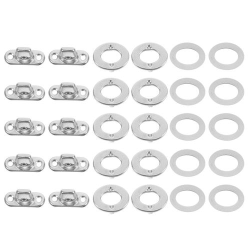 Metal Snap Button Fasteners Set Rotating Style for Stable Secure Installation