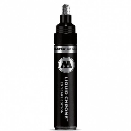 Molotow Liquid Chrome Pen Range - Metallic Silver Mirror Effect Pump Marker