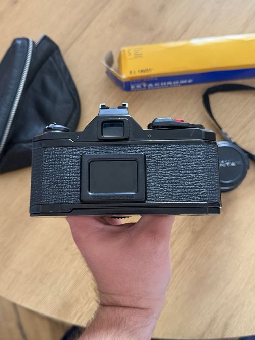 Pentax MX 35mm SLR Film Camera Black w/ 50mm f/1.7 Lens w/ 35mm f/2.8 — image 6