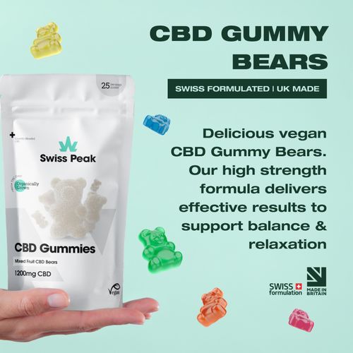 CBD Gummies THC-Free Swiss Peak 1200mg Bear Gummies | Broad Spectrum — image 2