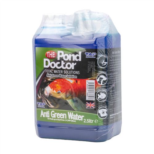 TAP POND DOCTOR ANTI GREEN WATER TREATMENT 2.5L REMOVER ALGAE GROWTH CONTROL KOI