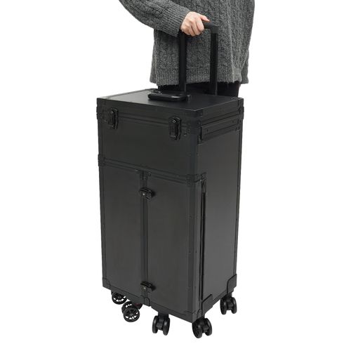 Professional Makeup Case Organizer Travel Case Rolling Makeup Cosmetics Box — image 16