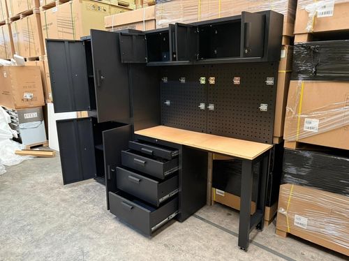 US PRO GARAGE STORAGE SYSTEM TOOL CHEST CABINET BOX BLACK FINANCE OPTIONS — image 6