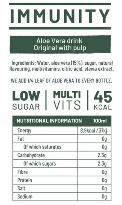 Simplee Aloe® Aloe Vera Drink with Pulp 12 x 500ml (Original) — image 2