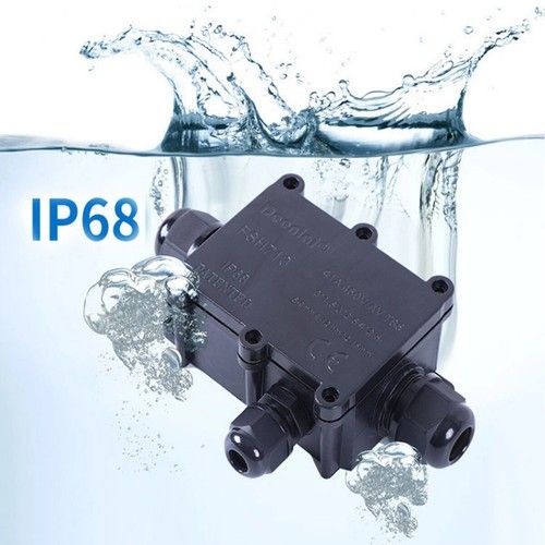 JUNCTION BOX  WATERPROOF ELECTRICAL CABLE CONNECTOR WIRE IP68 OUTDOOR 2/3/4 WAY