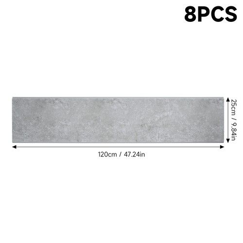 8PCS Marble Bathroom Wall Panels Shower Wet Wall PVC Ceiling Cladding Kitchen UK