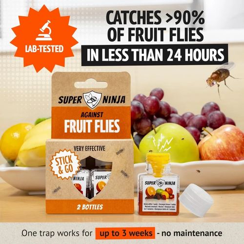 Super Ninja Fruit Fly Trap - 2 pack, Highly Effective Fruit Fly Killer - UK — image 7