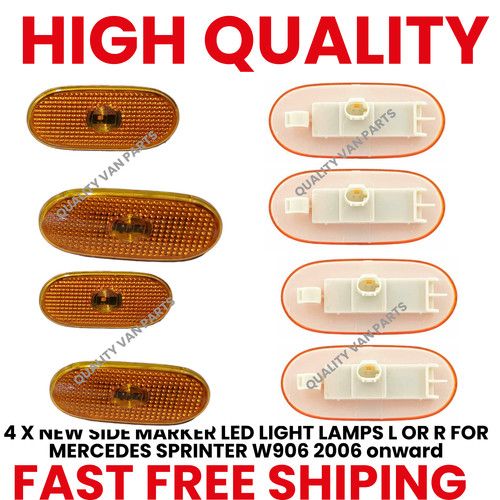 4X NEW SIDE MARKER LED LIGHT LAMPS L OR R FOR MERCEDES SPRINTER W906 2006 onward