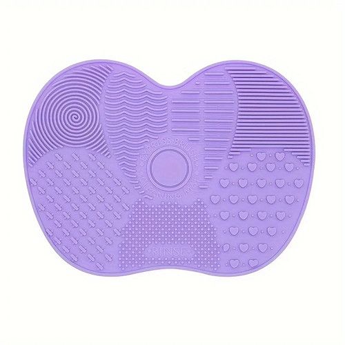 Silicone Makeup Brush Cleaning Mat Gel Pad Facial Cosmetic Brush Cleaner