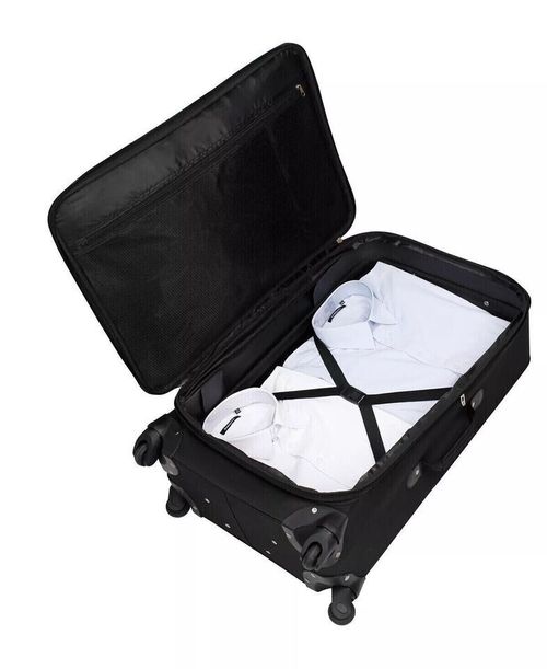 Suitcase 4 Wheel 5 piece suit case Luggage Set Hand Cabin Luggage Black Spinner — image 4