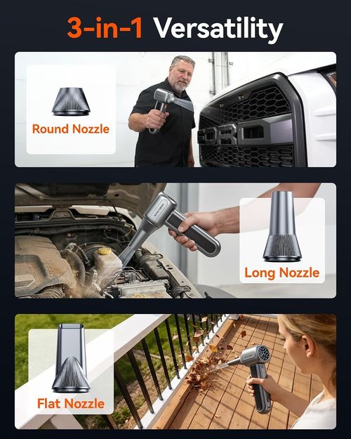 WOLFBOX MF400 Leaf Blower Cordless Lightweight 3 Mode Garden Dust Corner Cleaner — image 6