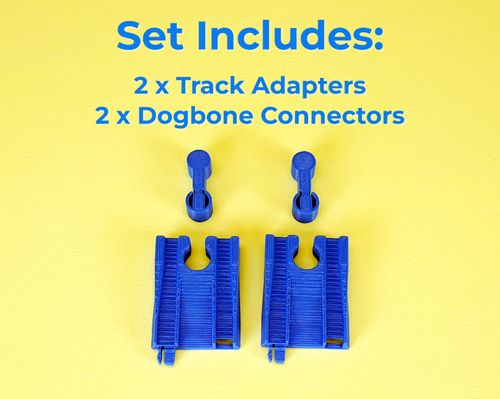 2x Thomas Trackmaster 2014 to Wooden Track Adapters with Dogbones Fits Brio — image 5