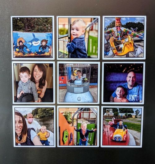 Fridge Tiles, Fridge Magnet Set, Personalised Photo Magnets, Photo Gift for Mum — image 3