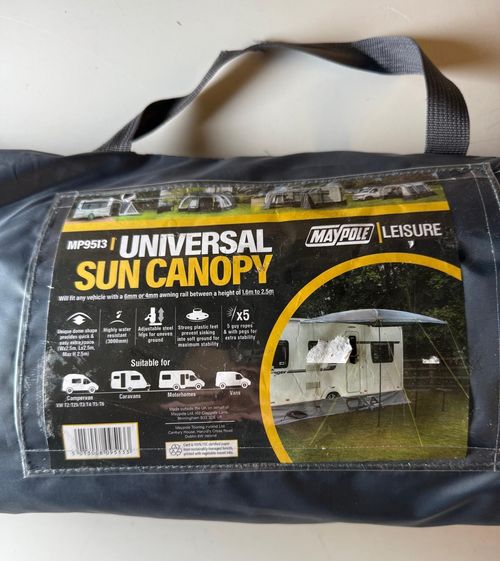 Maypole Universal Sun Canopy , 2.5m v 2.5m Grey, Check the description — image 3