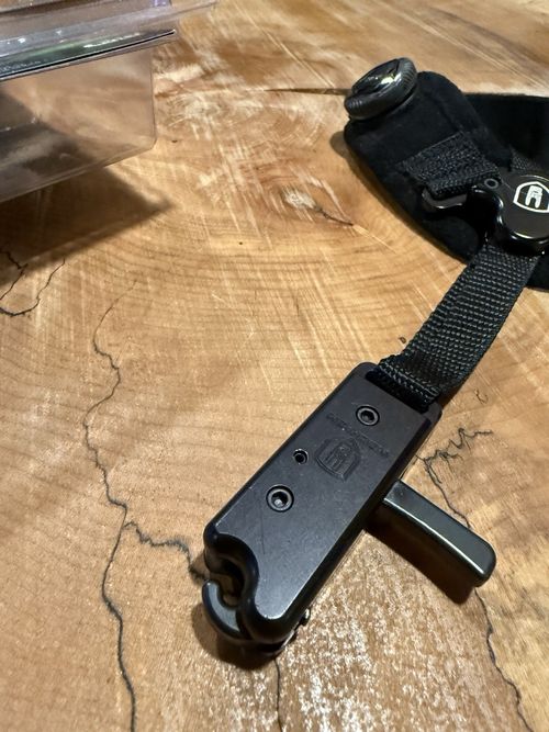 Nock On Custom Archery Back Strap Index Finger Release Aid Black Ambidextrous — image 4
