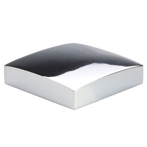 Chrome Flat Newel Post Cap for 90mm Newel, Full & Half Cap