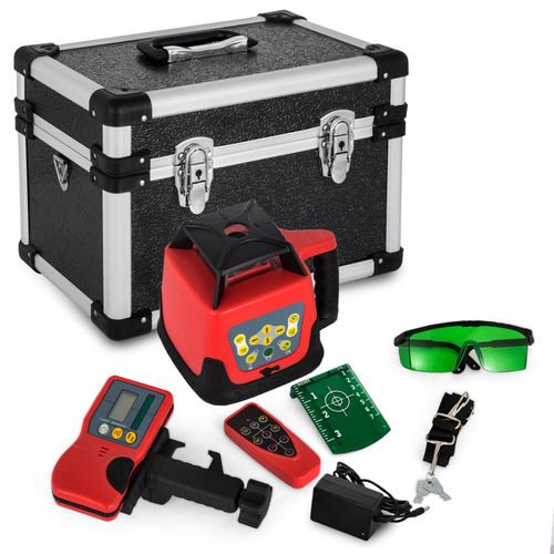 Rotary Rotating Laser Level Green/Red Self Leveling 3D 360° 500M Tripod 5m Staff — image 1
