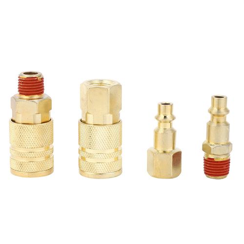 12x Quick Coupler Pneumatic Brass Plated Iron Quick Fitting Connector NPT 1/ NEW — image 3