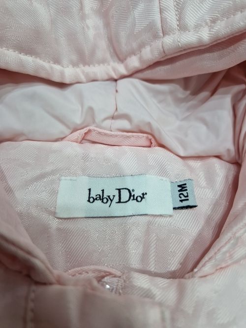 baby dior girl Pink Monogram Coat With Hood Brand New — image 2