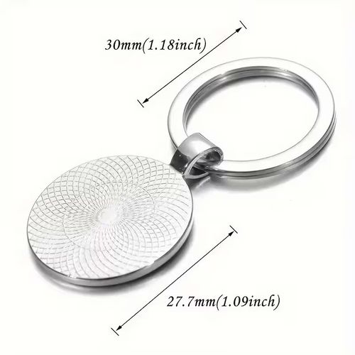 Daily Shitstorm Survivors Club Round Silver Metal Keyring Bag Charm Funny Gift — image 2