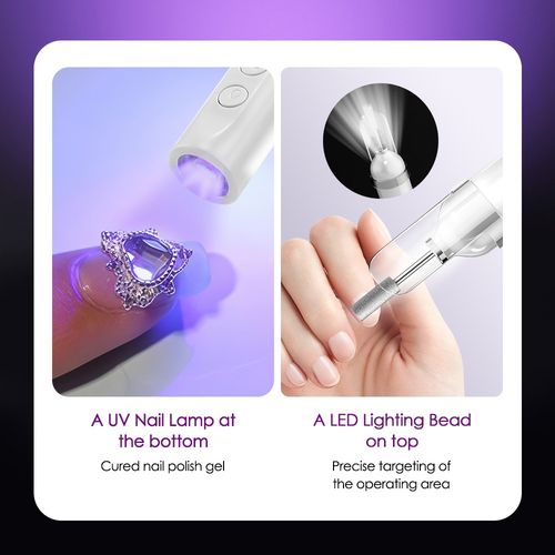 Professional Toe Nail Grinder For Thick Toenails Set Manicure Pedicure Drill Set — image 17