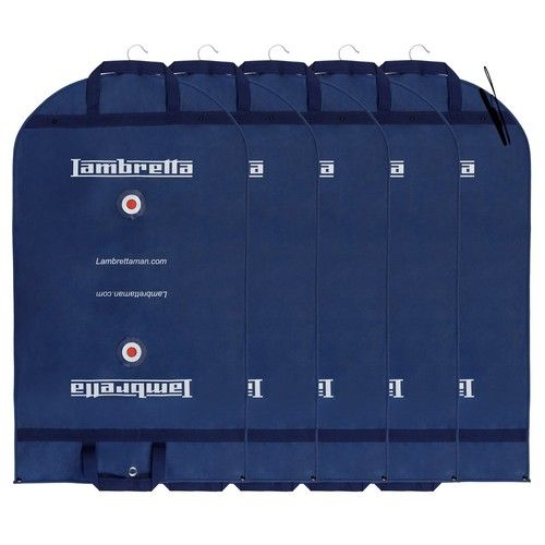 5 x Lambretta Luxury Travel Suit Clothes Carrier Cover Garment Bag Zipped