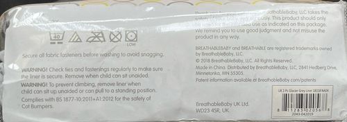 BreathableBaby - Breathable Mesh For Cots With Solid Ends 2 Sided Wrap 148x28cm — image 4