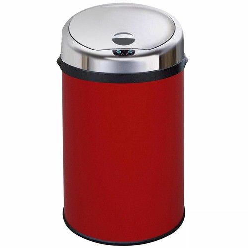 Inmotion Red Stainless Steel Auto Sensor Kitchen Waste Dust Bin 30L, 42L, 50L