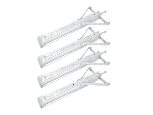 4x Static Caravan Corner Steady Legs Galenised 24" Mobile Home Leg Wind Down