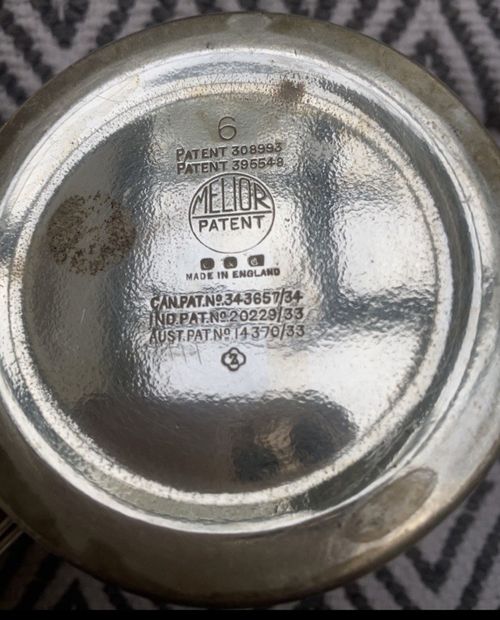Silver Plate Tea/Coffee Pot with Lid & Internal Strainer Insert — image 8