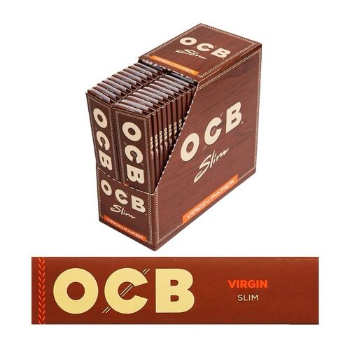 OCB Virgin Slim Rolling Papers with Tips/Filters, 32 pack (Full Box) — image 4