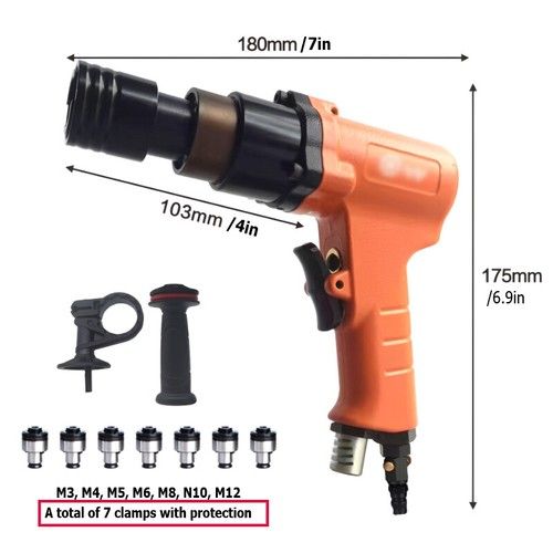 M3-12 High Quality Handheld Pneumatic Tapping Machine Tapping Air Tools Gun Type