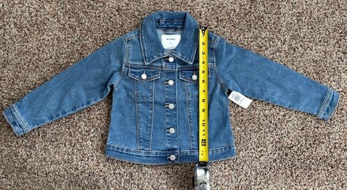 NWT Old Navy Jean Jacket Toddler Size 4T Medium Wash — image 3