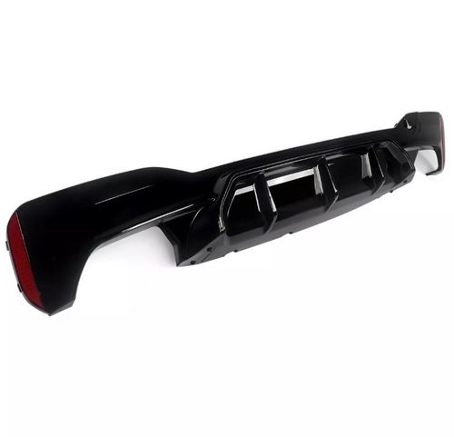 BMW 5 SERIES G30 M5 STYLE REAR BUMPER DIFFUSER GLOSS BLACK SPLITTER LIP — image 7