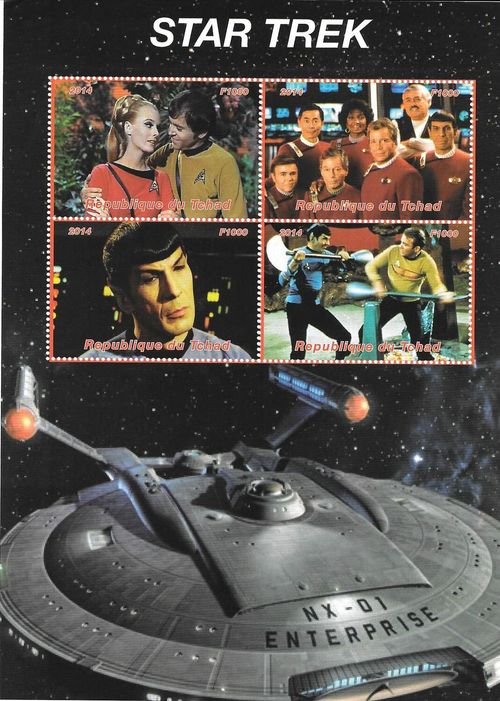 Star Trek Enterprise 2014 MNH stamp sheetlet — image 1