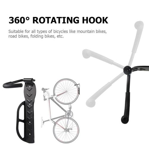 4x Bike Wall Mount Storage Rack Hooks Bicycle Hanger Garage Steel Holder UK — image 9