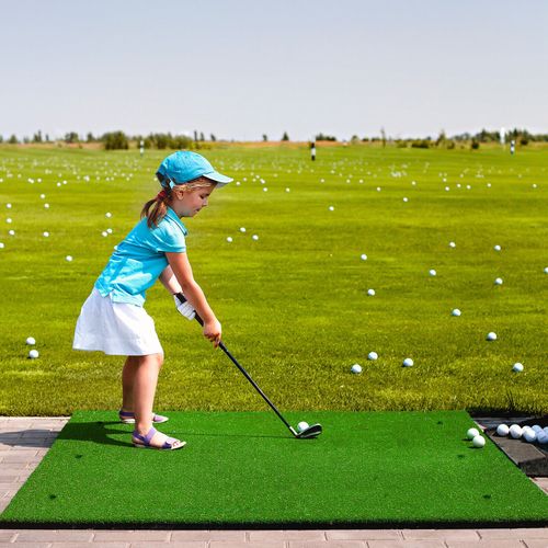 Golf Hitting Mat Artificial Turf Mat Indoor Outdoor Golf Practice Grass Mat — image 4