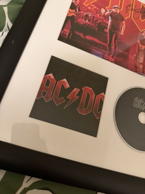 AC/DC Signed Photo Brian Johnson. Framed. Authentication Certified. — image 2