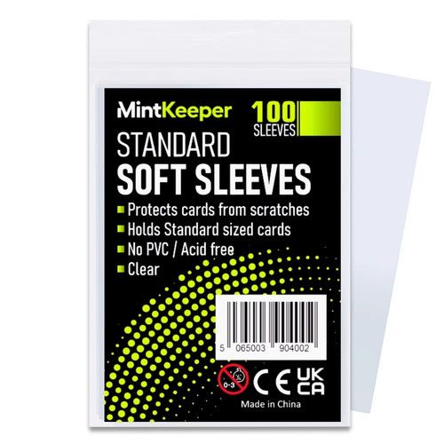 CASE 100pack x100 MintKeeper Soft Sleeves Penny Trading Card Sleeves Pokemon/MTG