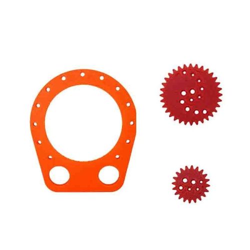 Spirograph Drawing Set Spiral Design Art Tool Gears Template Geometry Ruler 3pcs — image 3