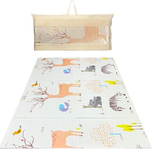 Foldable Baby Play Mat 200 x 180cm Waterproof Soft Crawling Floor Rug Kids Mat