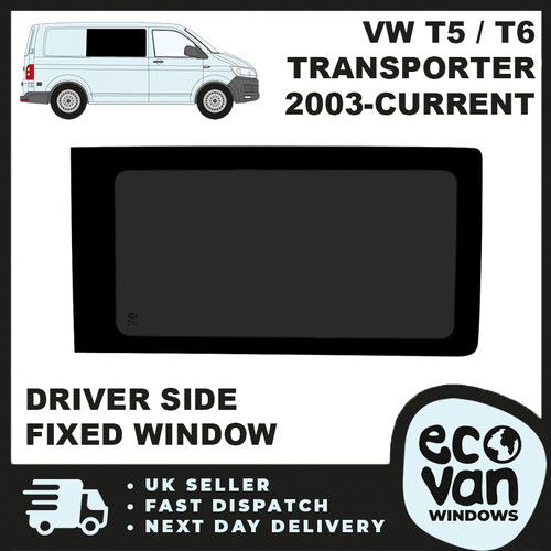 T5 T5.1 T6 T6.1 Transporter Driver Side Fixed Privacy Side Window 2003-Current
