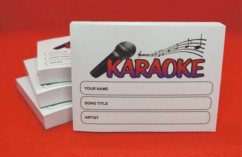 Karaoke Request Slips Pads of 100 x 4 — image 2