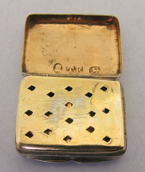 Georgian Solid Sterling Silver Vinaigrette Birmingham 1825 — image 2