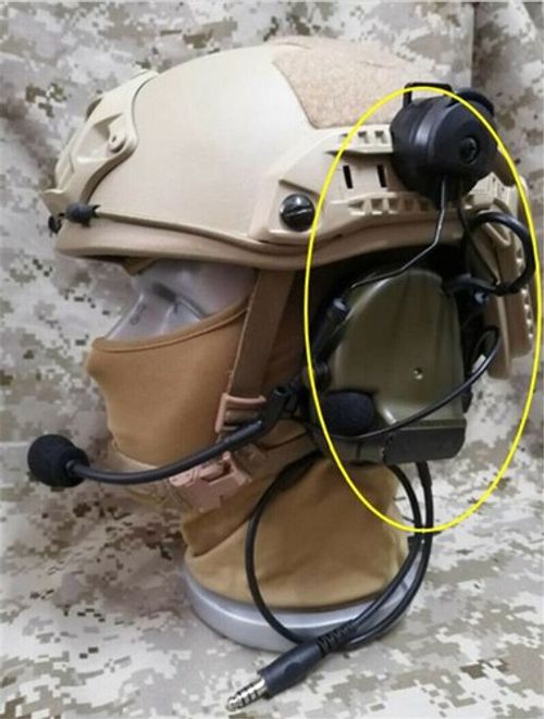 COMTAC III /C3 Single Com Noise Reduction Headset For TCA TRI Mil-Spec PTT RADIO