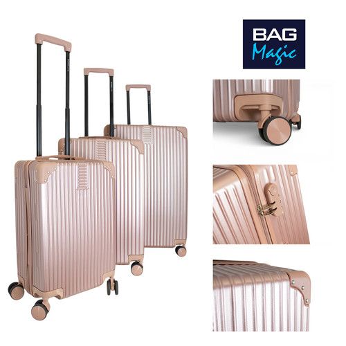 Bordlite ABS Hard Shell Suitcase Cabin Medium Large Spinner Luggage 20 24 28"