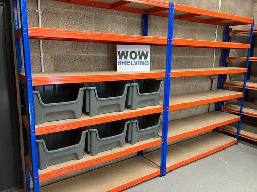 WOW400kg Warehouse Racking Shelving Extra Heavy Duty Storage Garage Workshop New