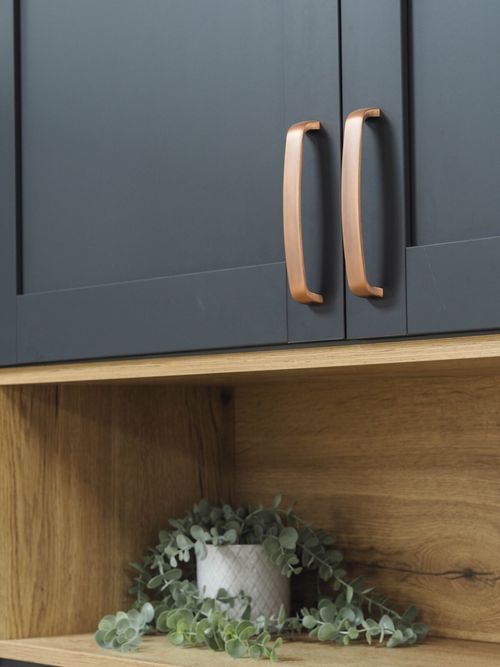 25x Copper Cabinet Handles Brushed Rose 160mm Kitchen Cupboard Door Drawer Pull — image 2